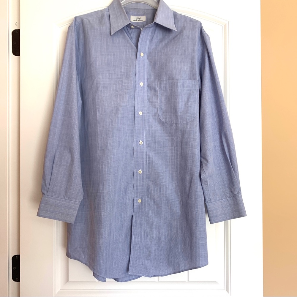 Blue Brooks Brothers Long Sleeve Pocket Shirt